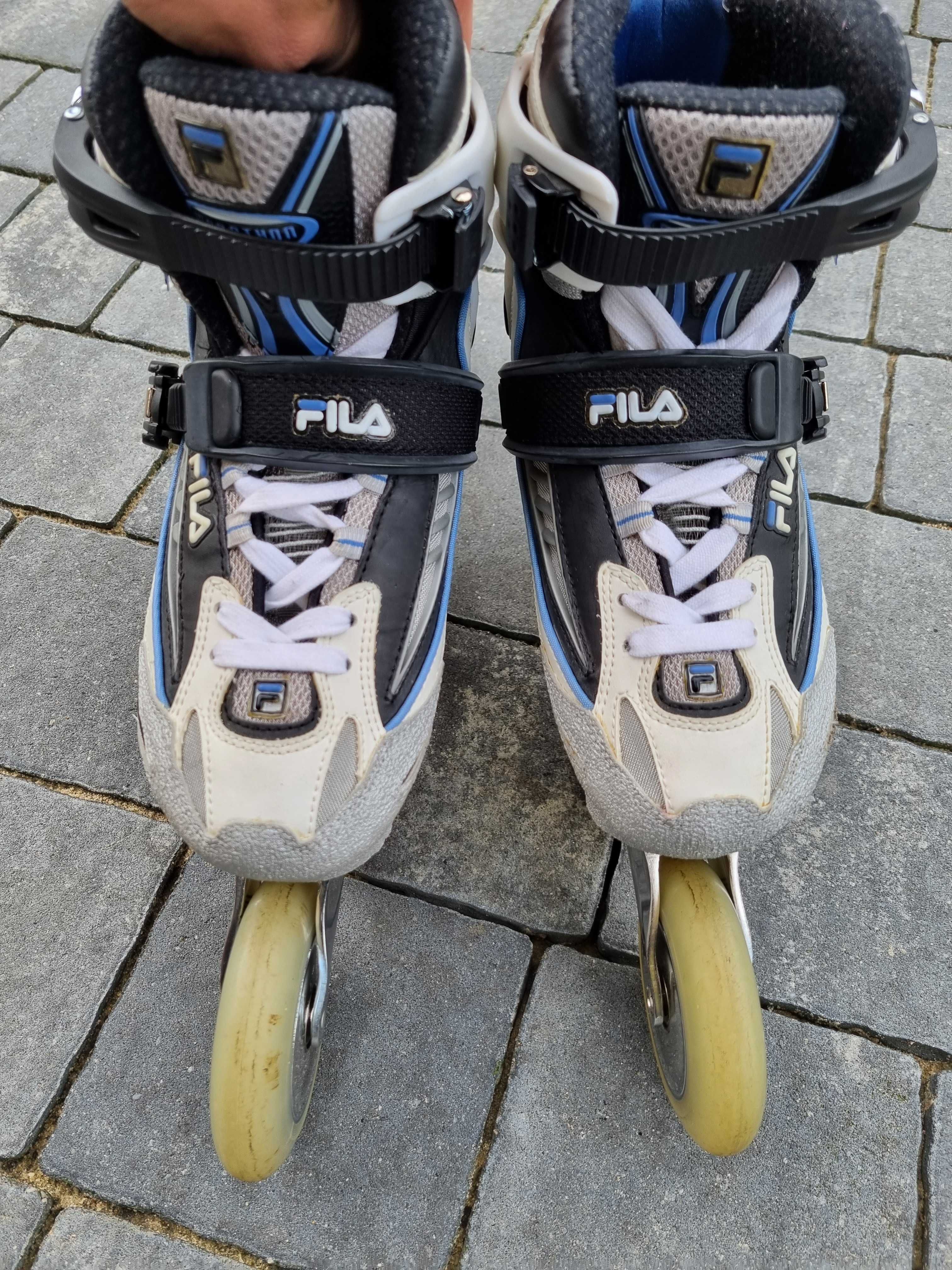 Jak NOWE 4x100mm Fila rolki do jazdy szybkiej damskie 37 (23cm) carbon