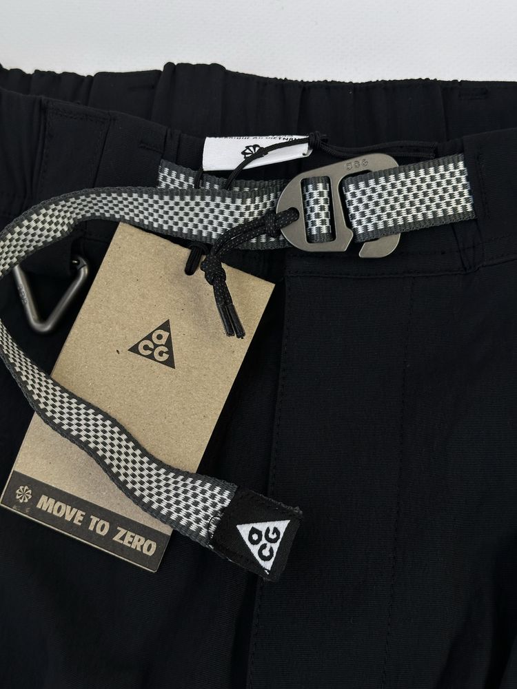 Nike ACG штани чорні карго на утяжках парашути goretex штаны