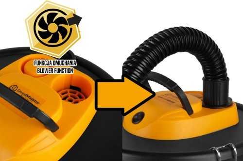 Odkurzaczdo popiołu i gruzu 18L 1200W GMM-VC185AS|NOWY|WYSYŁKA|