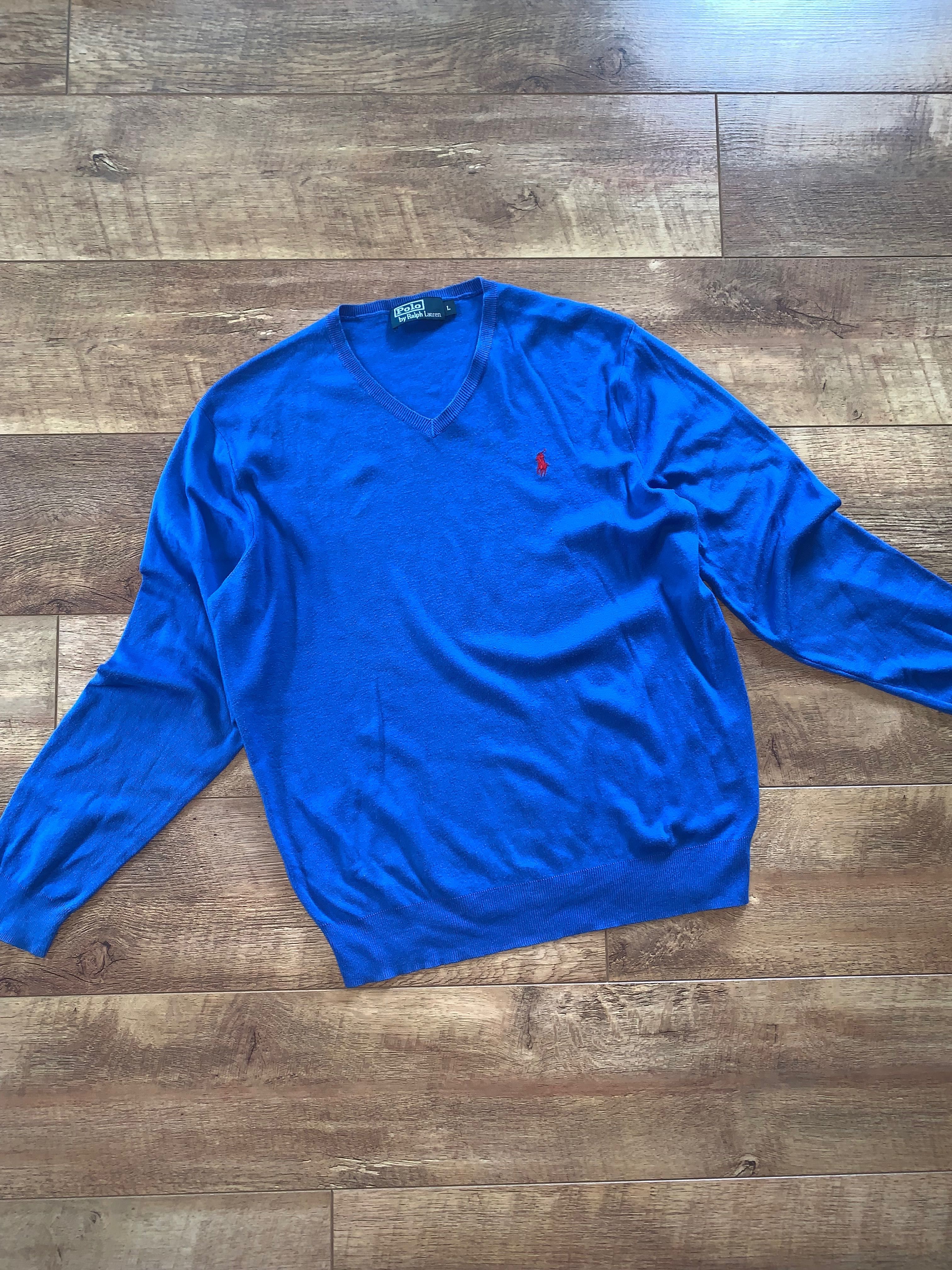 Ralph Lauren sweter męski w serek L