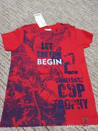 Nowy t-shirt koszulka z krótkim rękawem dla chłopca 128 Coccodrillo