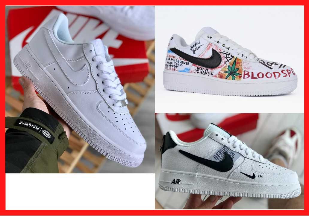 Кросівки жіночі Nike air Force білі / женские Найк аир Форс белые