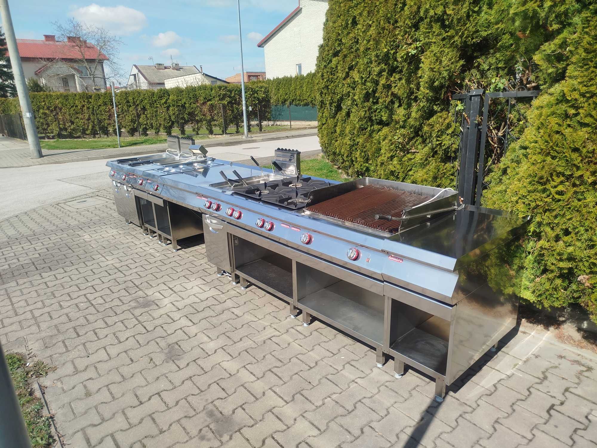 Frytkownica gazowa kuchnia grill makaroniarka patelnia bemar