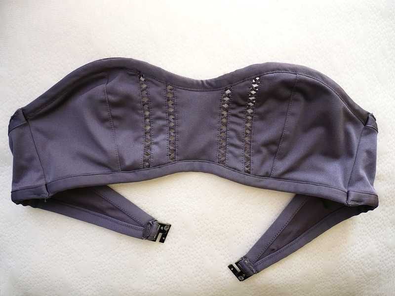Szara góra od stroju kąpielowego bikini kostium h&M 36 S