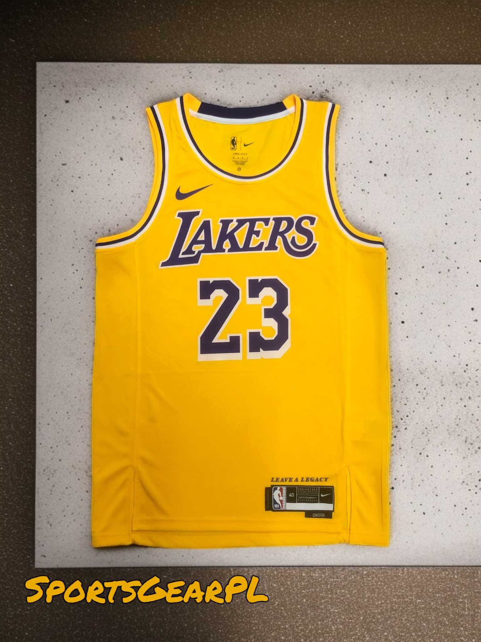 LeBron JAMES Koszulka NBA ICON Los Angeles Lakers NIKE Rozmiar L