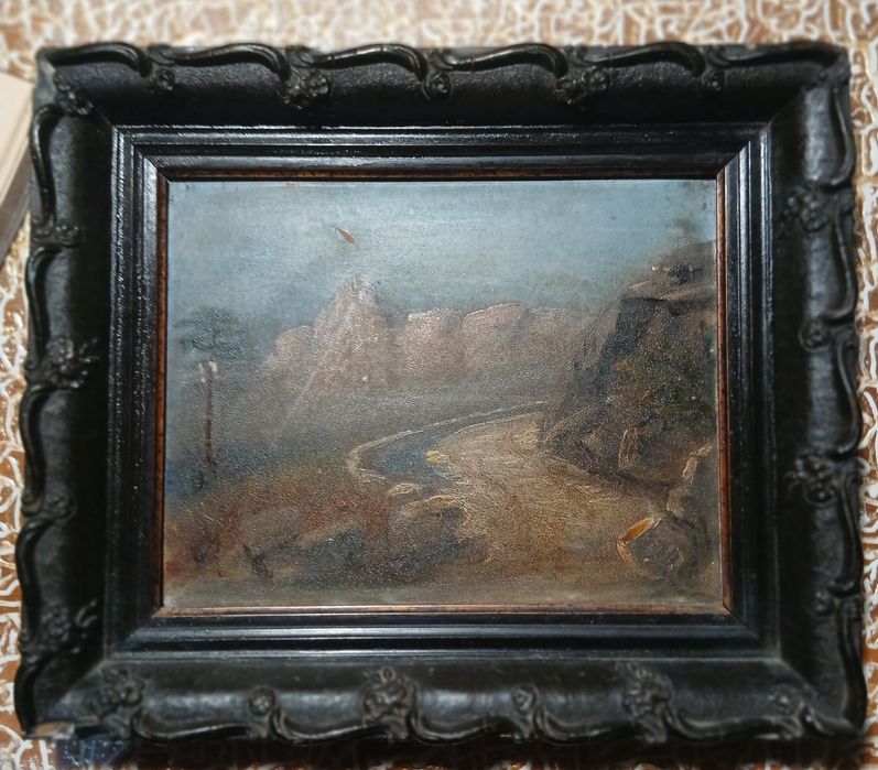 Картина  антикварная