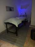 Massagem de relaxamento e terapêutica.