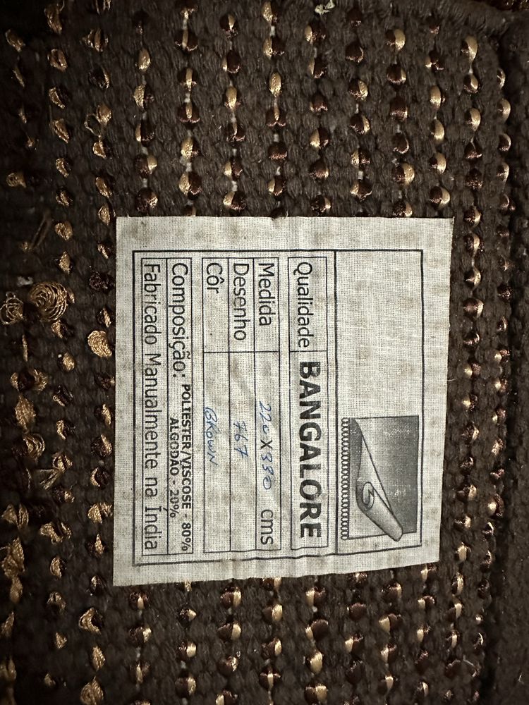 Tapete em tons de castanho 2,20x3,30