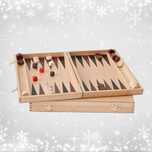 Gra planszowa backgammon tryktrak nardy drewniana 28 cm gry planszowe