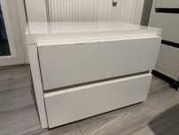Szafka z szufladami biała szafka nocna komoda styl ikea