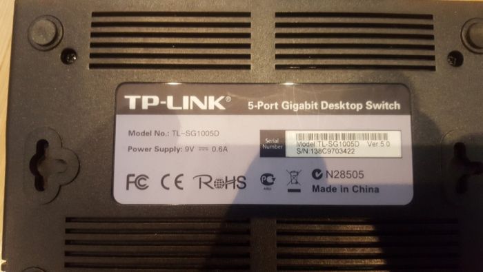 Switch 5 portas TP-Link TL-SG1005D