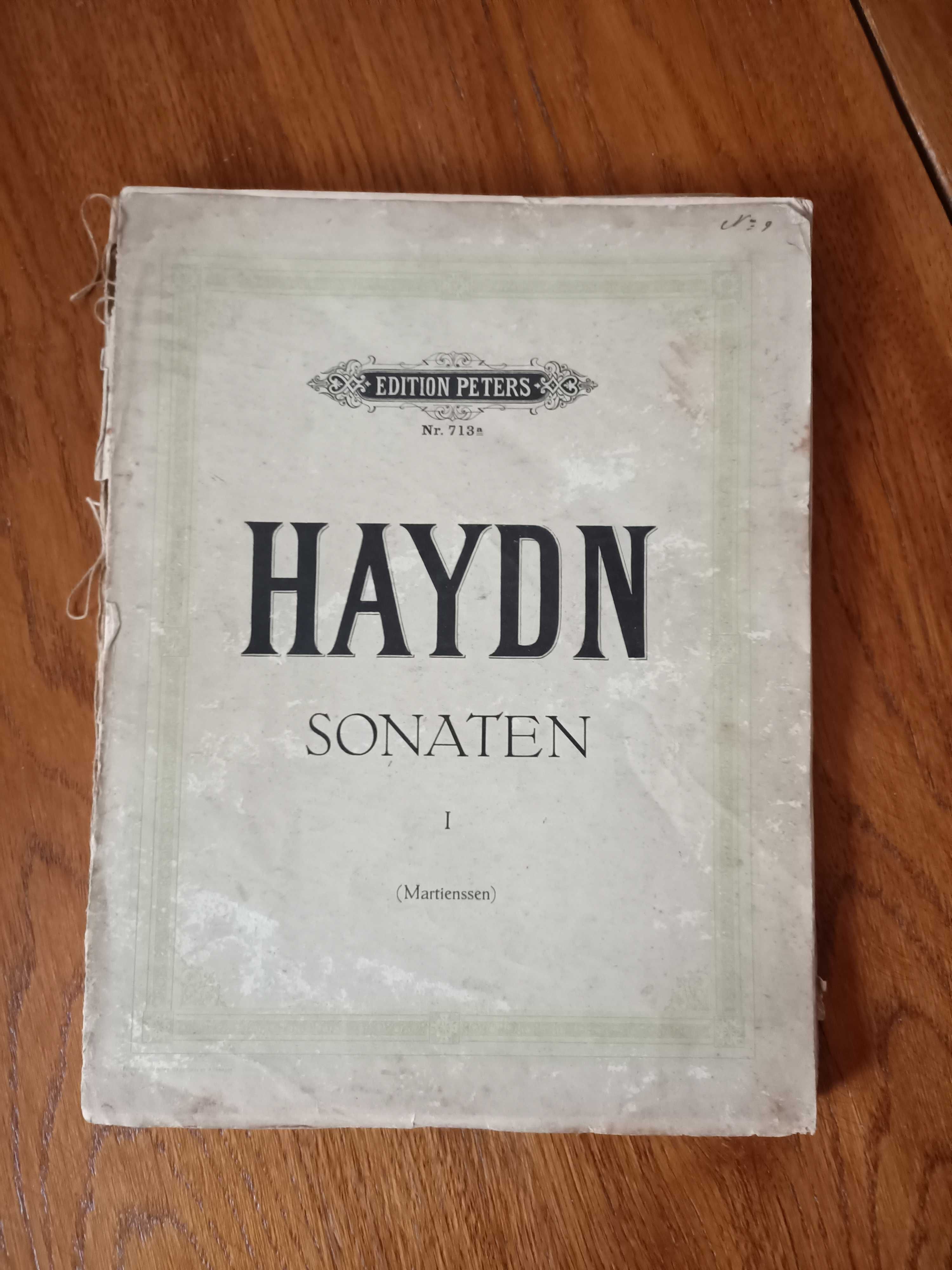 Nuty na fortepian Haydn Sonaty