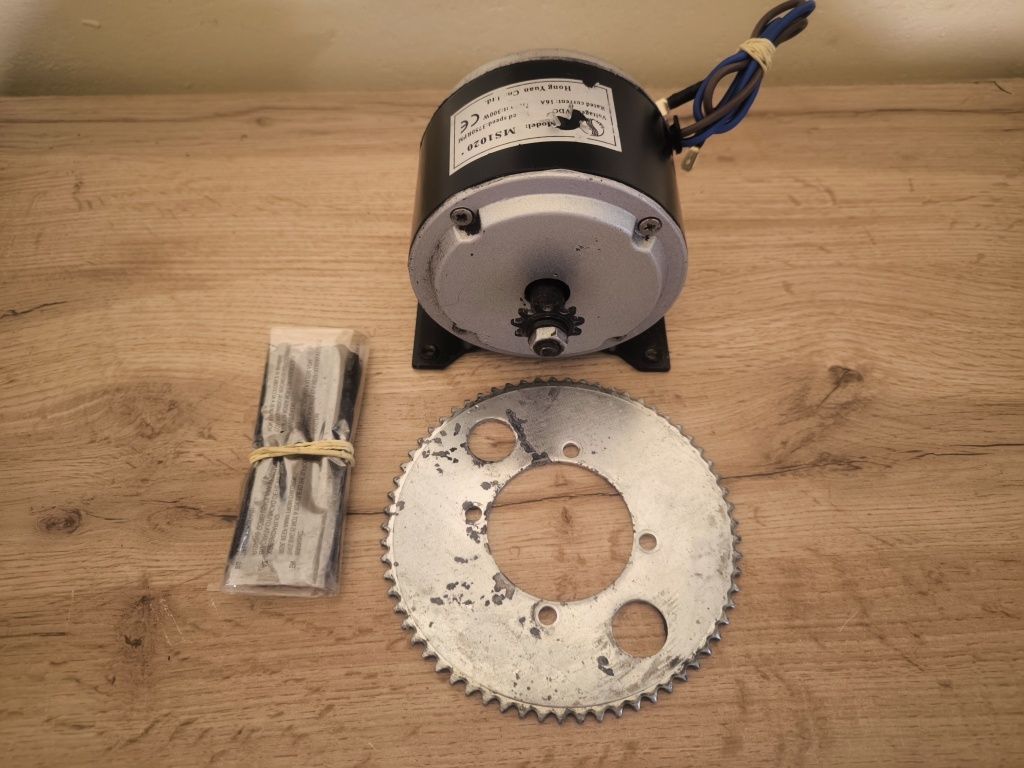Silnik elektryczny do roweru 3750rpm 24V 16A + zębatka