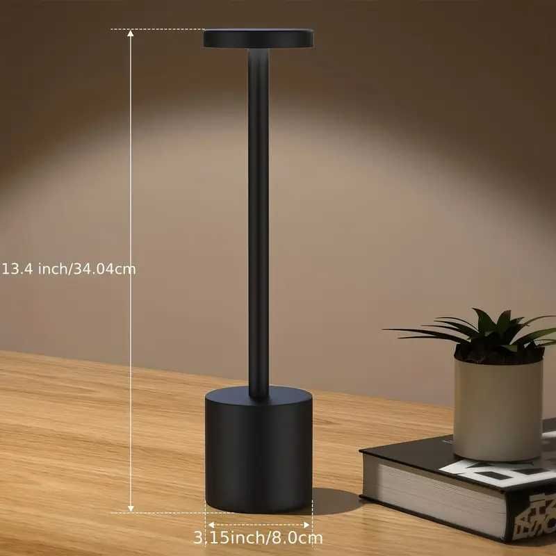 Candeeiros LED Touch, bateria recarregável USB C. Interior e Exterior