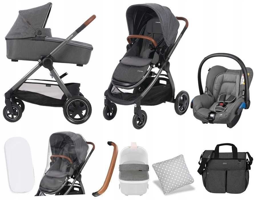 wózek dziecięcy wielofunkcyjny 3 w 1 plus gratisy ! maxi cosi