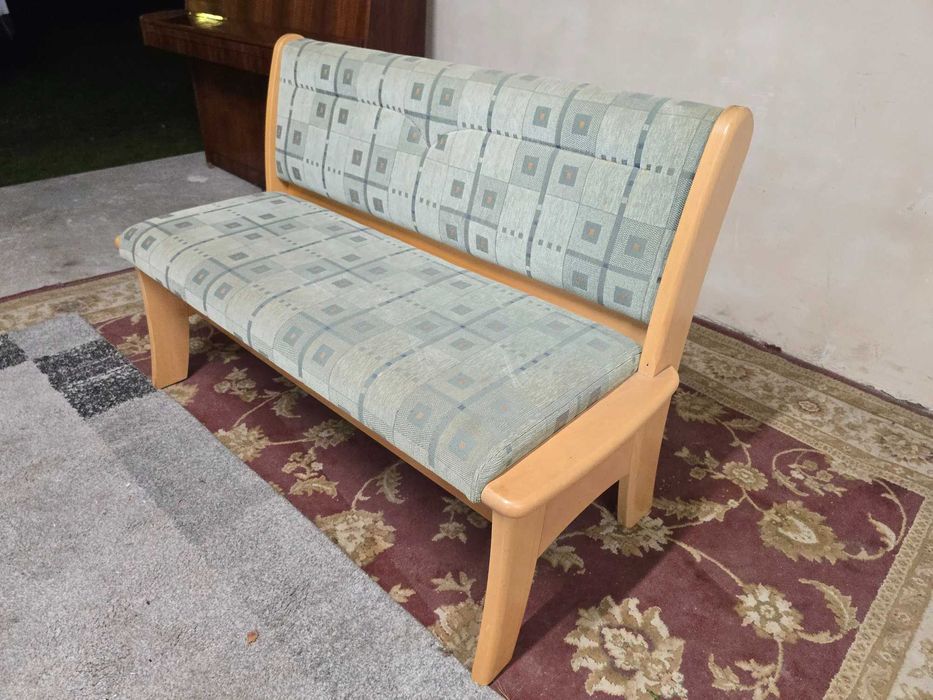 Ławka z pojemnikiem, lite drewno