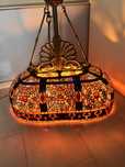 Lampa wisząca witrażowa w stylu Tiffany Śliczna Unikat