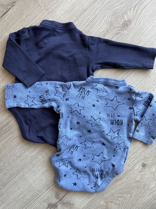 2x body z długim rękawkiem rozm 62 Cool club jak nowe