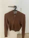 Casaco Curto Castanho - Brandy Melville