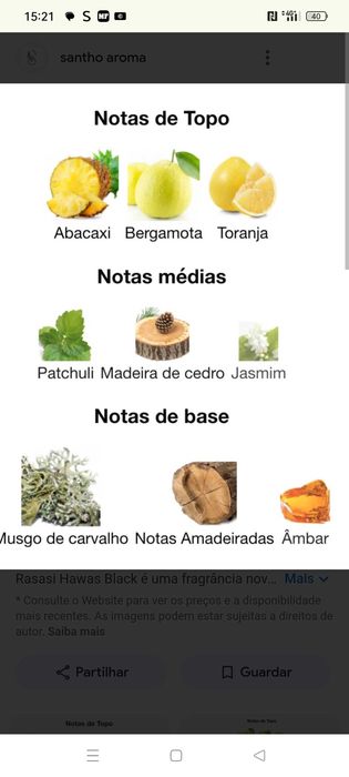 Perfume árabe Rasasi Hawas Black