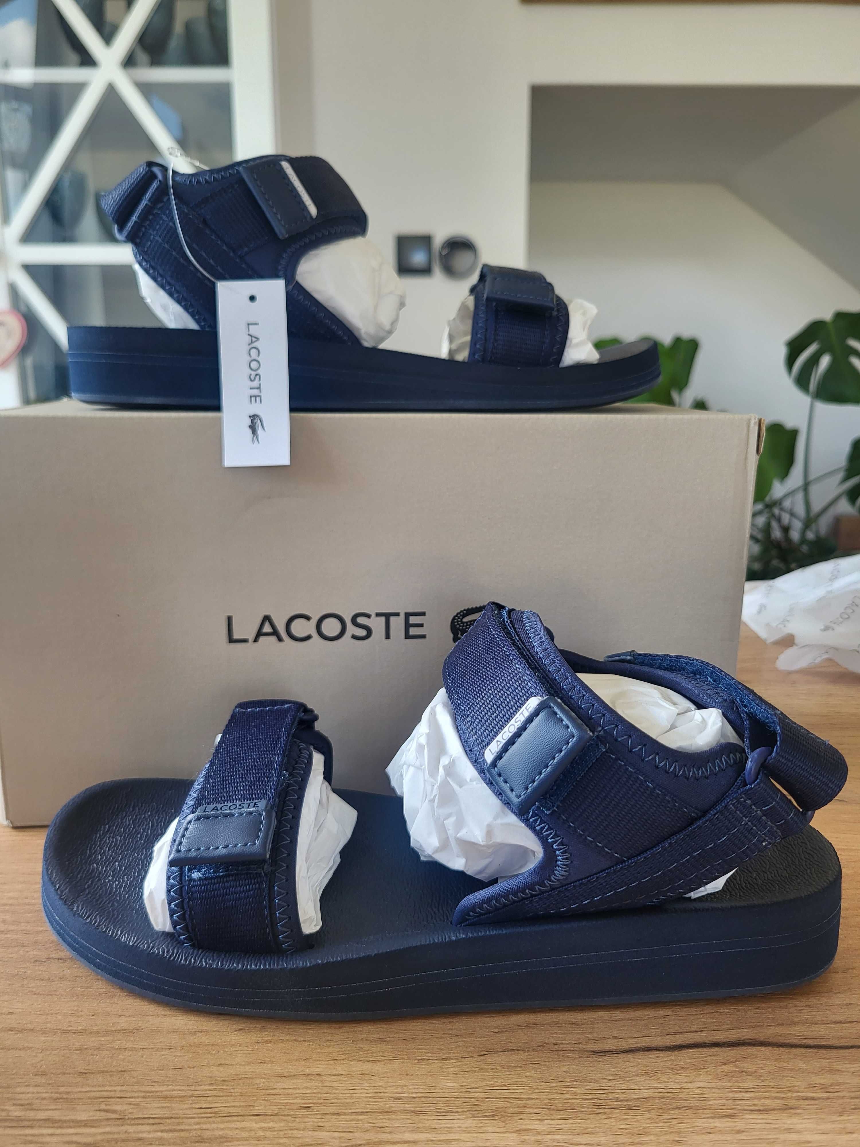 Sandały klapki Lacoste rozmiar 39,5 oraz 43