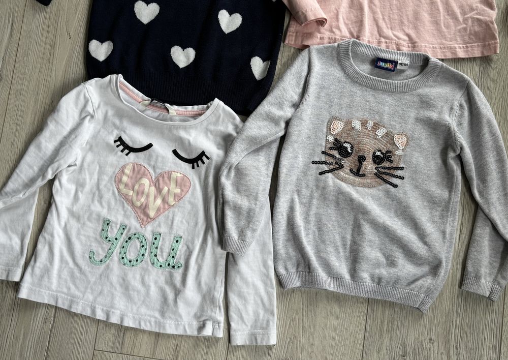 Bluzki, sweter, koszulki 98/104 4 szt