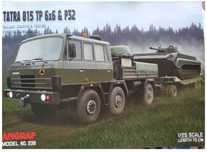 Model kartonowy Tatra 815 TP 6x6 z lawetą P32