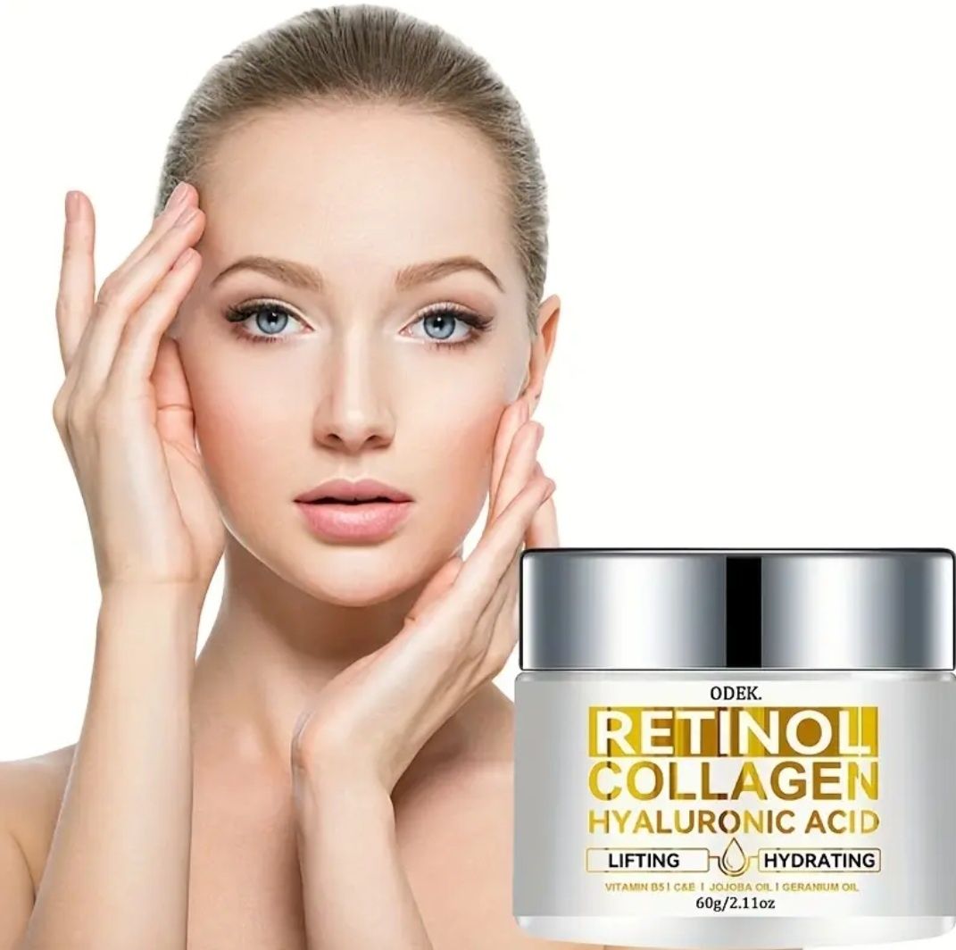 Retinol + Kolagen + Kwas Hialuronowy Krem Liftingująco-Nawilżający 60g