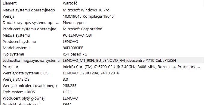 Lenovo IC y710 Cube-15 | i7-6700 / 32GB / SSD+HDD / GTX 1060 / Gaming
