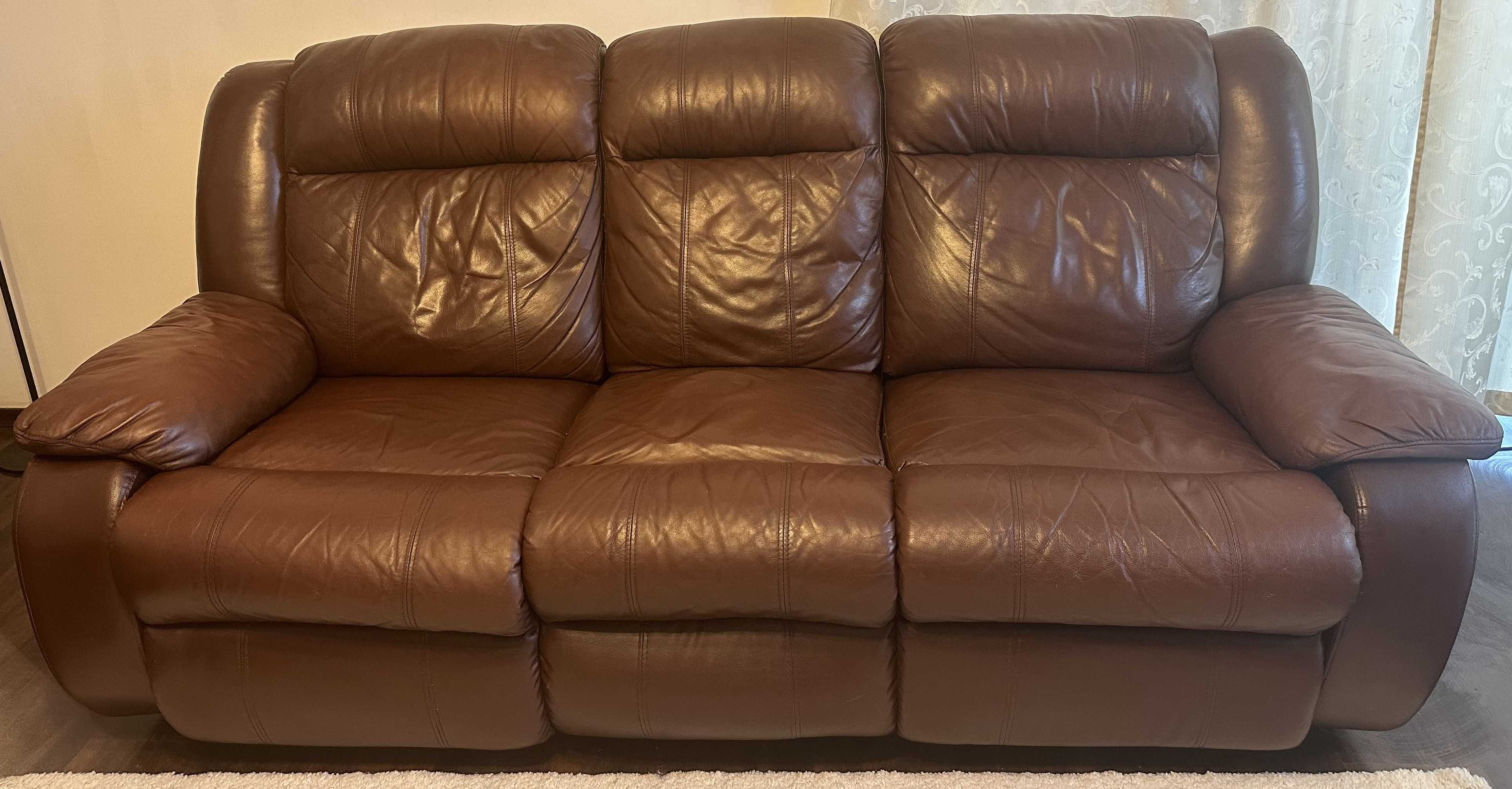 Kanapa Sofa, stan bardzo dobry (lepszy niż na zdjęciach), skórzana