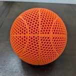 Bola de Basket sem ar impressa em 3d