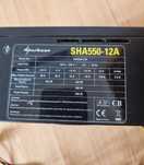 Sharkoon SHA550-12A 500W Peak 550W Якісний блок живлення.  Стан гарний