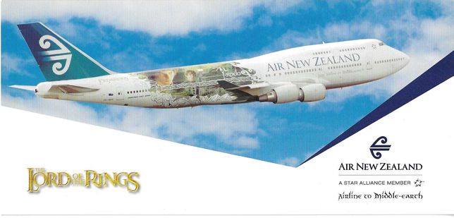 Postal Air New Zealand "Senhor dos Anéis" (Boeing 747)
