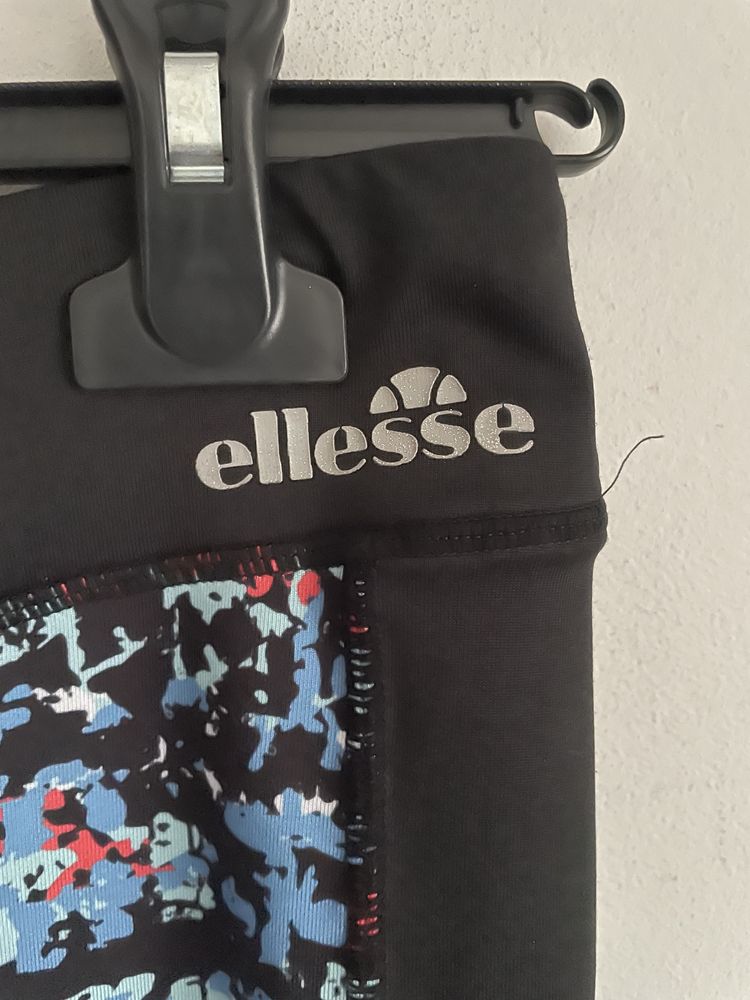 Ellesse M sportowe legginsy kolorowe wzorzyste do cwiczen