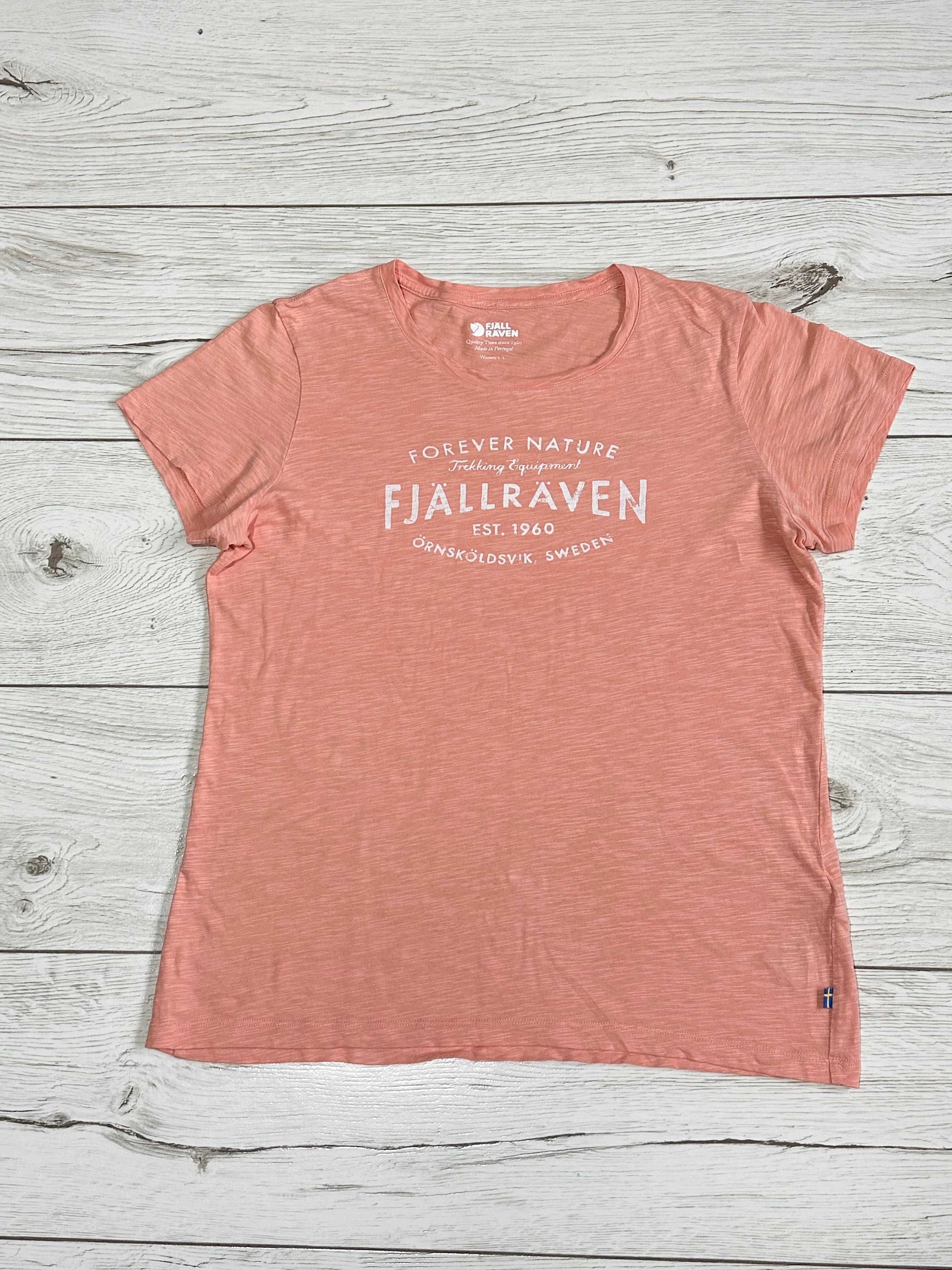 FJALLRAVEN damska koszulka z krótkim rękawem t-shirt turystyczna góry