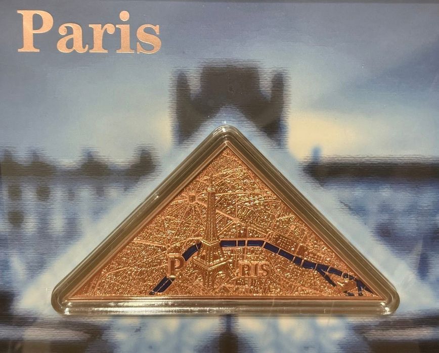 Samoa - 0.20€ - Museu do Louvre - Paris 2024 moeda proof
