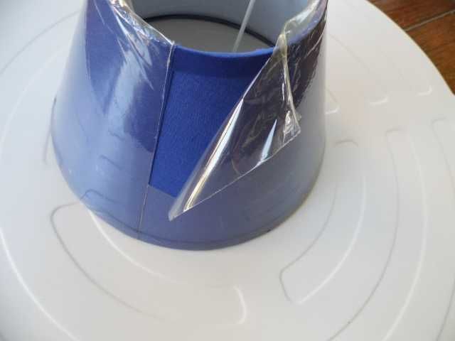 Reservados 2 Abajures Azul 20cm Novo