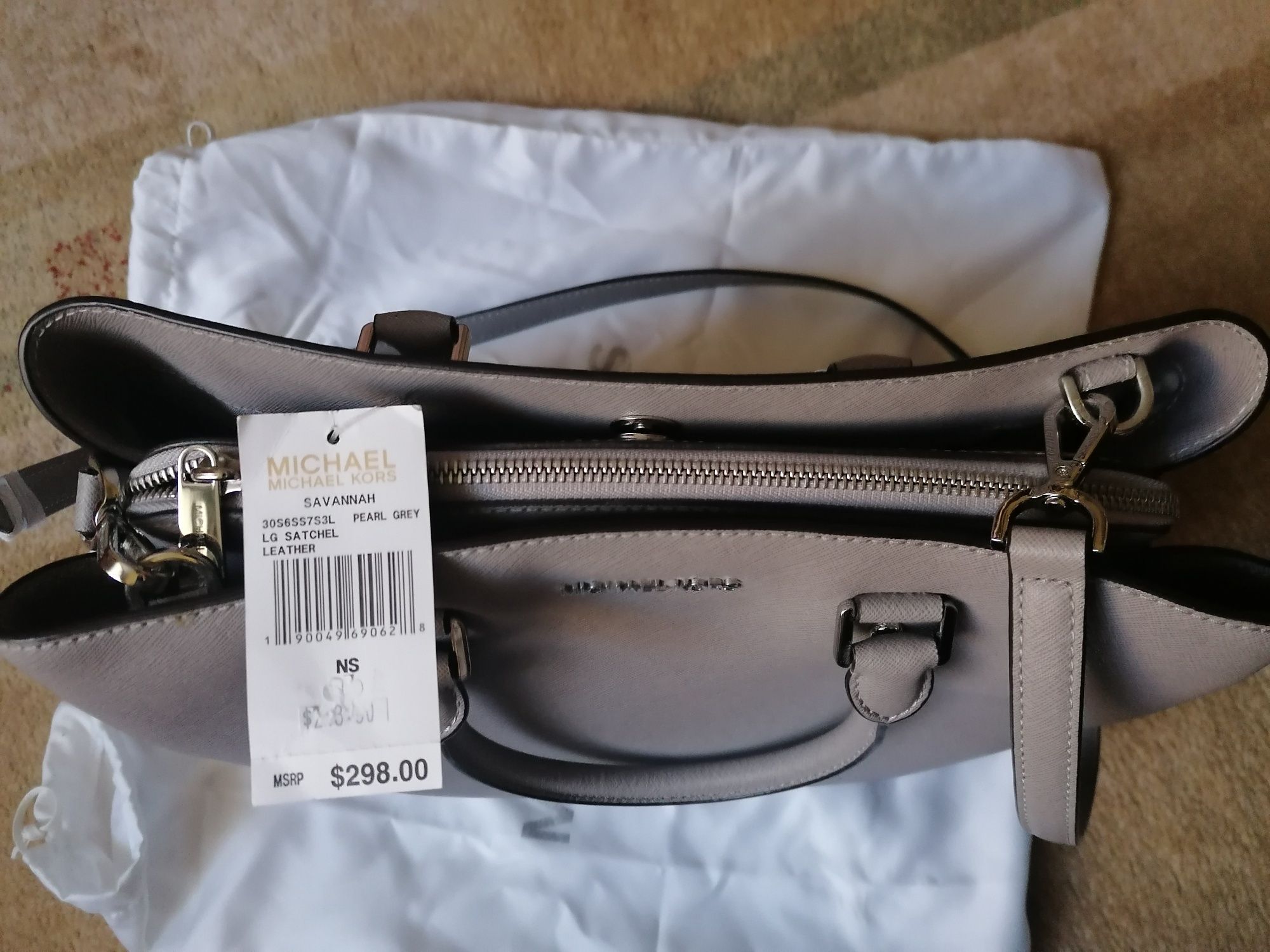 Torebka Michael Kors Savanah Pear Grey