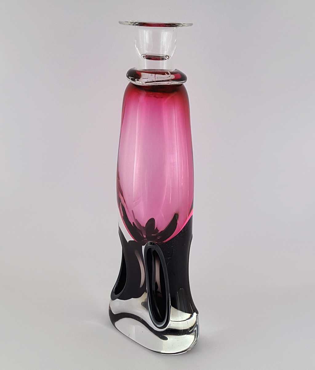 Kryształowy świecznik, projektant Adam Jabłoński, szkło artystyczne
