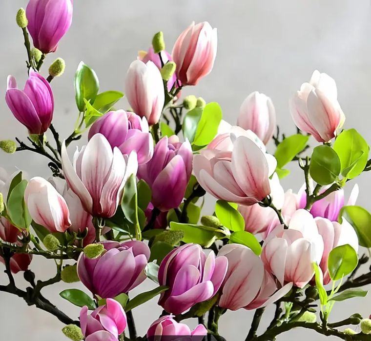 Kwiat magnolii sztuczne luksusowe