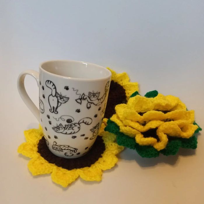 Serwetka-podstawka słonecznik