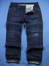 Tommy Hilfiger solidne męskie jeansy straight fit proste  spodnie 38