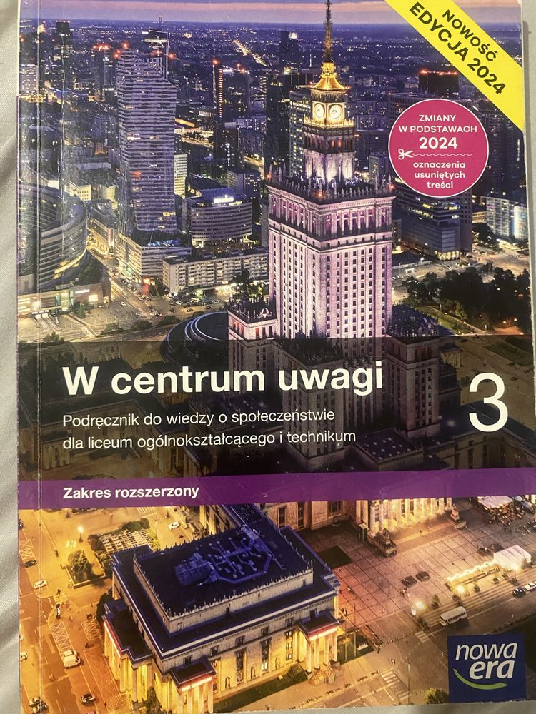 W centrum uwagi 3 zakres rzozszerzony dla liceów i techników