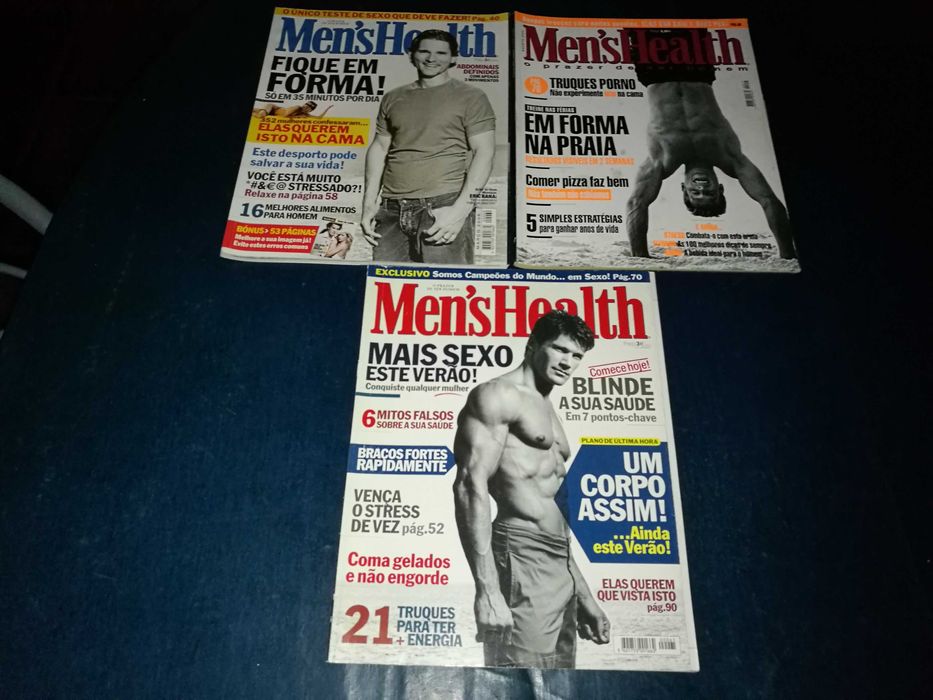 Revistas Mens Health - Edições PT (nº17,60 e 65) EDIÇÃO PORTUGUESA