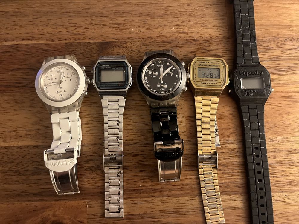 Relogios swatch e superdry