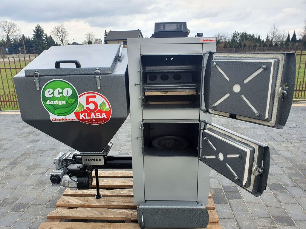 Kocioł piec co 20kW 180m2 z podajnikiem na ekogroszek atest 5KLASA PID