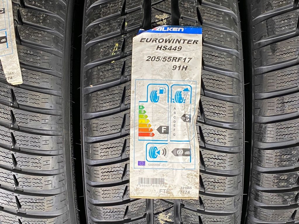 4X Nowe Falken Eurowinter Hs449 205/55R17 91H Rft