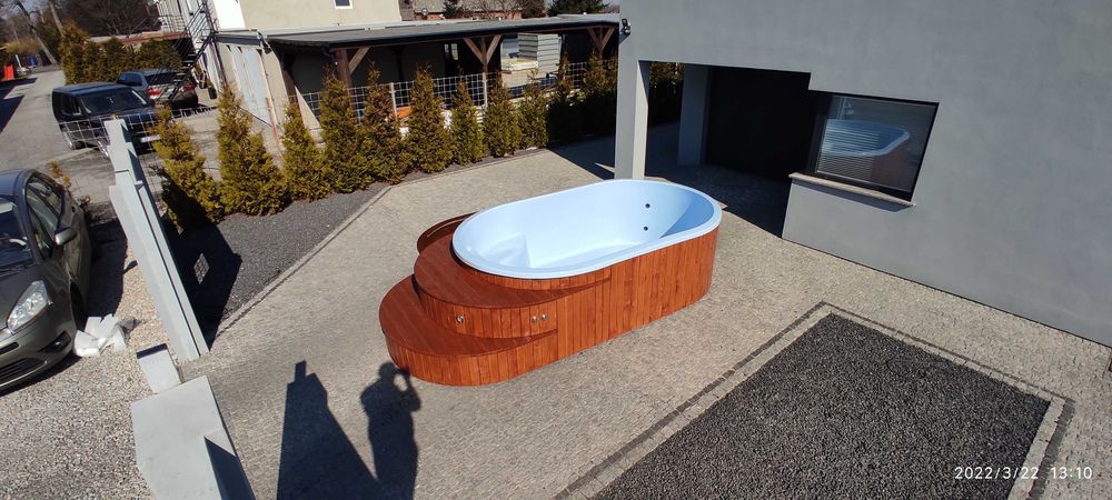 Basen ogrodowy komplet filtr transport LED jacuzzi balia oczko wodne