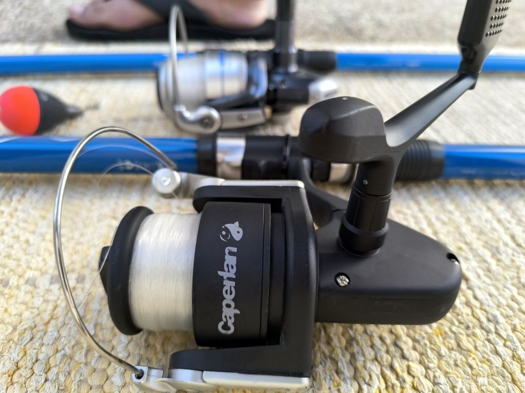 Canas de pesca e carretos