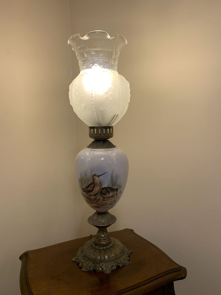 Lampa antyczna z ptakami
